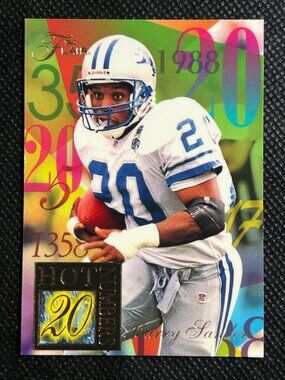 1994 Fleer Ultra Barry Sanders Flair Hot Numbers #11 Detroit Lions HOF
